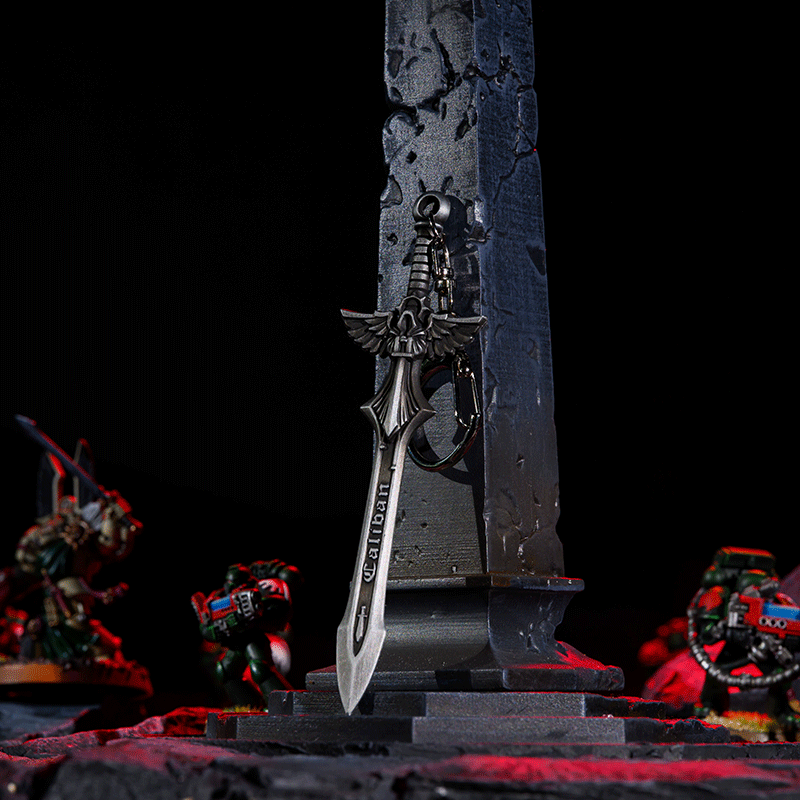 Starforged Warhammer 40K Dark Angels Sword of Caliban  2023 New Men's Keychain Christmas Gift Boyfriend